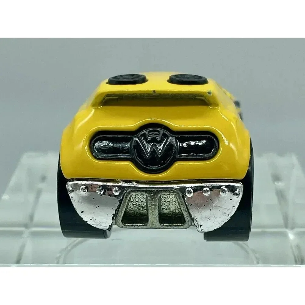 Hot Wheels 2007 Yellow Rocket Box with Black & Silver Flames‎ 2” Long